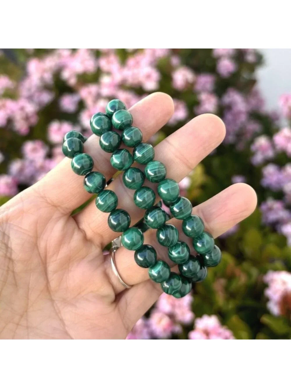 Natural Stretch Gemstone Bracelet 8mm Beads, Healing Crystal Chakra Jewelry